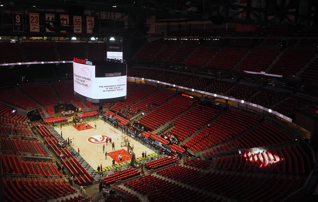 State Farm Arena in Atlanta, Georgia. 